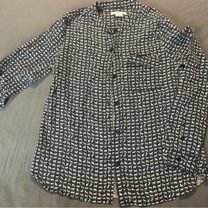 Liz Claiborne horse equestrian Button Down Shirt M med